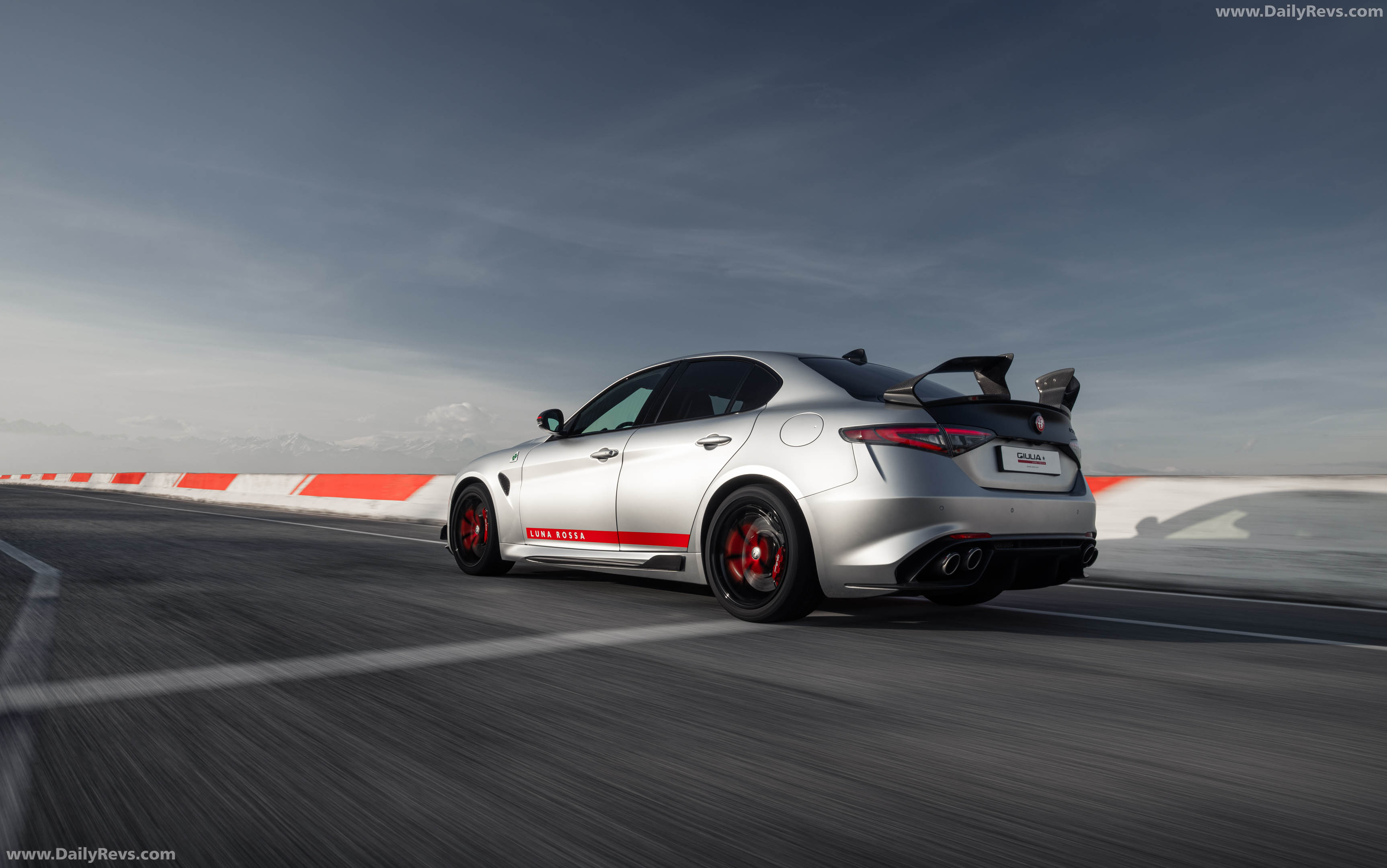 2027 Alfa Romeo Giulia Quadrifoglio Luna Rossa Rear View